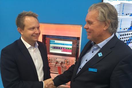 (L-R) Eirik Nakken, director of technology for NEP Norway, and Jarle Felin, VP of Northern European operations for Lawo