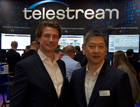 Telestream’s Alistair Butler with Kevin Khoo (head of APAC sales)